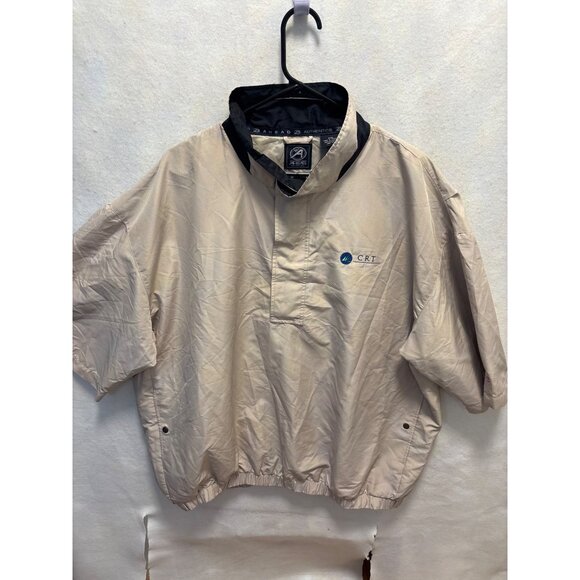 Ahead Authentics XXL Beige Pullover Windbreaker Jacket Polyester - Picture 1 of 11